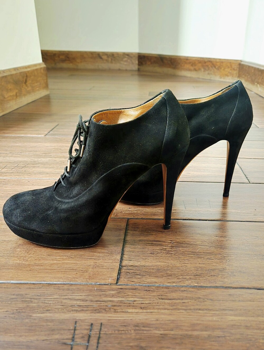 Gucci "Betty" Oxford Suede Booties